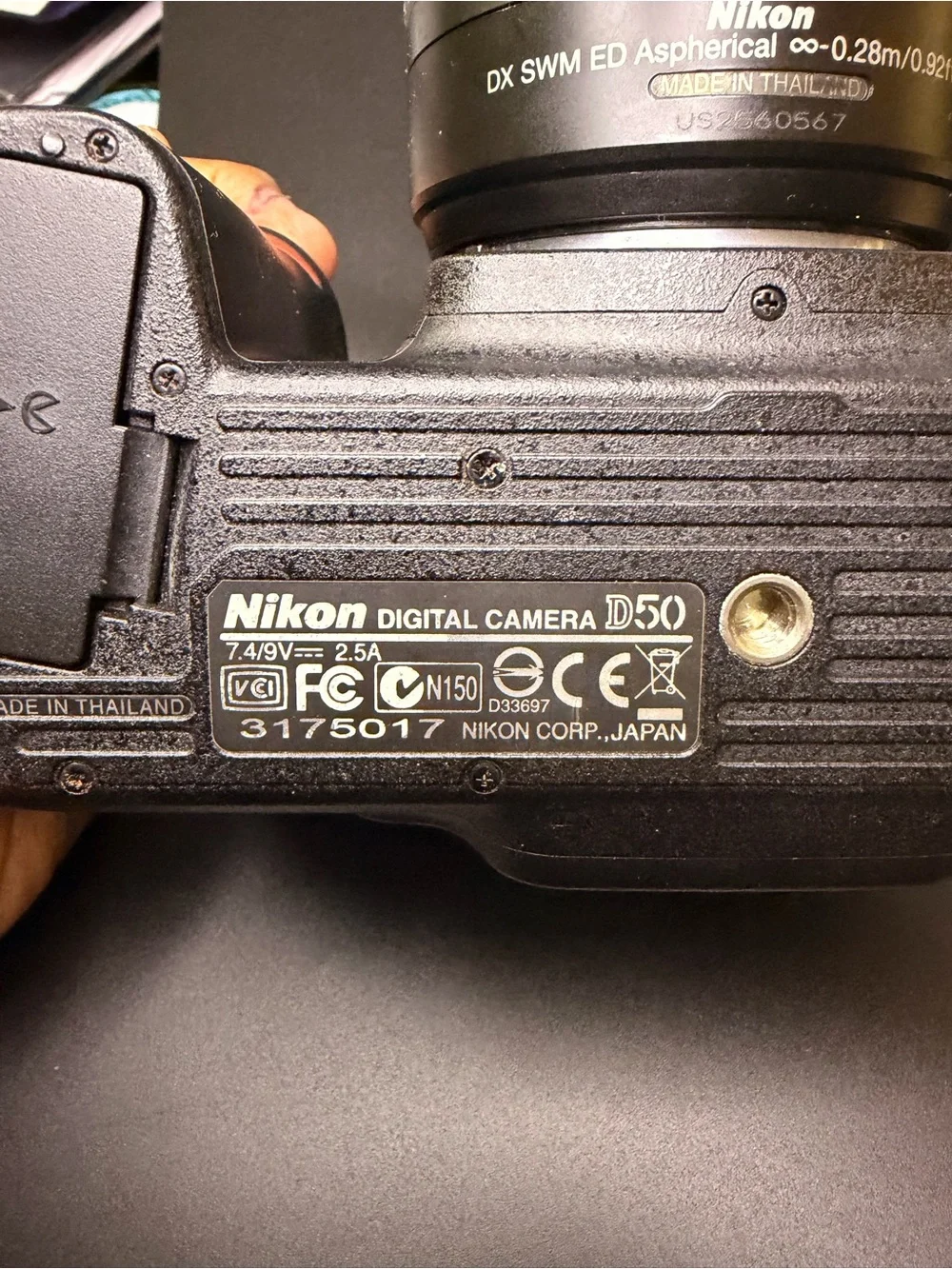 Nikon D50 DSLR Camera + 18-55mm Lens AS-IS Parts Repair